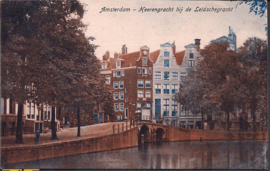 Heerengracht bij de Leidschegracht - Amsterdam - oude kaart [15035]