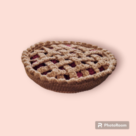 Crochet pattern PDF Gingerbread Cherry Pie