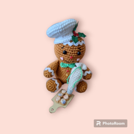 Crochet pattern PDF Gingerbread Bakery: Big Baker's