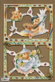 Twee grote teddybeertjes poezieplaatjes MLP 1919