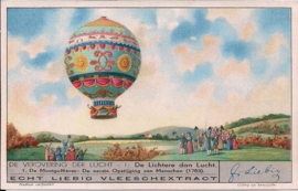 Liebig: De verovering der lucht - De Montgolfieres