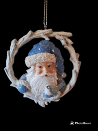 Kerstman met 1 vogel kerstornament Kurt S. Adler