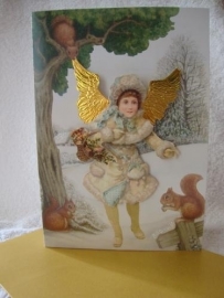 Pop-up kaart: Angel with Squirrels [XC-5623]