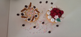 Crochet Pattern PDF Whipped Cream dots Cake