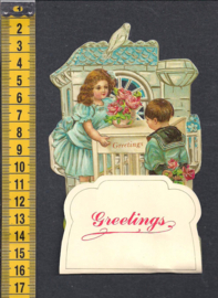 Uitklapkaart bloemen voor jou - Greetings - 1984