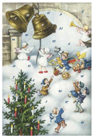 Adventskalender Kaart: Klokken luiden op kerstmorgen - 12401