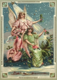 Engelen verlicht door de Ster Reliefkaart EF 3005