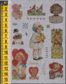 Stickers nostalgie Liefde mat plastic - WH1074