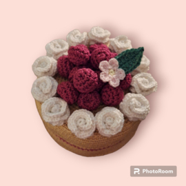 Crochet Pattern PDF Whipped Cream dots Cake