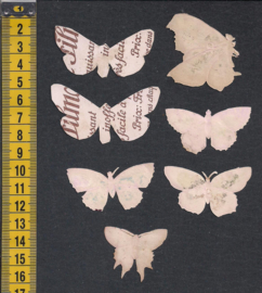 Vlinders (7) antieke poezieplaatjes (638)