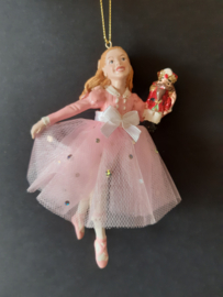 Pink Clara met Nutcracker kerstornament Kurt S. Adler