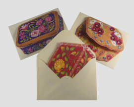 Bloemen Boxes kaart: Roosjes en Fuchsia [EC-2256]