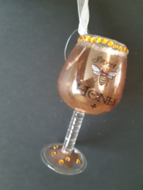 Bees bijen glas Honey goud kerstornament Kurt S. Adler