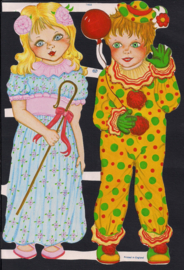 Circus kinderen poezieplaatjes 1668