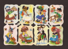 Kruger 98/87 Vrolijke dieren poezieplaatjes