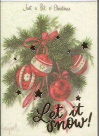 Lucifersboekje met Kerst stickers - 30 stuks (WH1088)