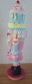 Haakpatroon PDF Pastel Taart Nutcracker
