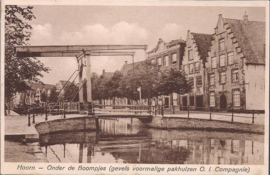 Onder de Boompjes - Hoorn - oude kaart 1934 [15060]