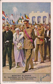 Liebig: Koning Albert - Inhuldiging van de tentoonstelling te Antwerpen