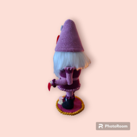 Crochet pattern PDF Valentine Gnome Nutcracker