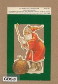 Poezieplaatje Golfende kerstman 4456