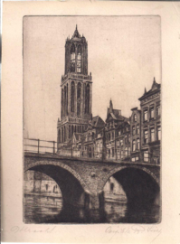 Utrecht - Kerk - oude kaart [14823]