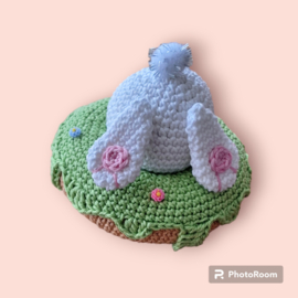 Crochet Easter Bunny Butt Doughnut