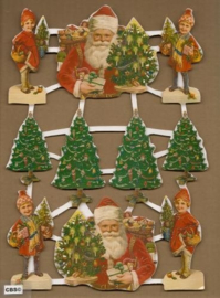Kerstman met kerstbomen poezieplaatjes 572525