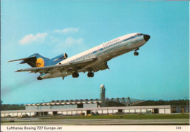 Boeing 727 Europa Jet - Lufthansa - fotokaart - V005