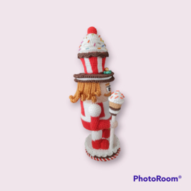 Cupcake Nutcracker rood wit