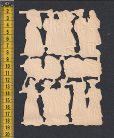 Klederdracht poezieplaatjes OUD - half vel WS 628A