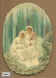 Kinderen in ijshuis poezieplaatjes 5035