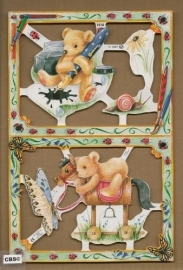 Teddybeer schrijft en hobbelt poezieplaatjes MLP 1918