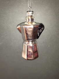 Koffie Perculator Kerstornament glas - Gusta