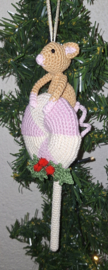 Gehaakte hanger Muis met Lollie