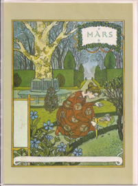 Eugene Grasset Mars dubbele kaart