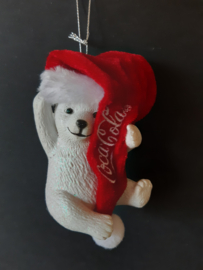 Coca-Cola ijsbeer met muts kerstornament Kurt S. Adler