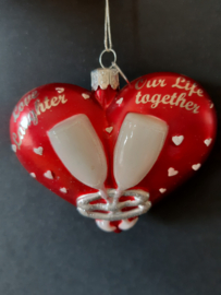 Hart kerstornament Kurt S. Adler