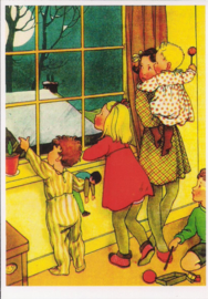 Uitkijken naar Sinterklaas prentbriefkaart [C11113]