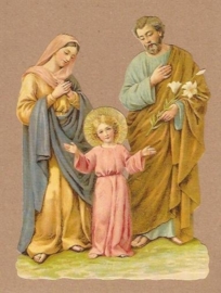 Jezus met Jozef en Maria poezieplaatjes 5162