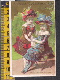 Chocolat Guérin-Boutron - Poppenmoeders reclame Litho (512)