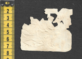 Soldaat poetst laarzen antiek poezieplaatje (784)