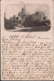 Amsterdam 16 april 1899 - oude kaart [15430]