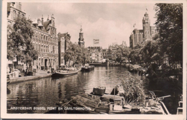 Singel Munt en Carltonhotel - Amsterdam - oude kaart [15462]
