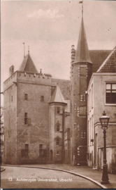 Achterzyde Universiteit - Utrecht - oude kaart [15368]