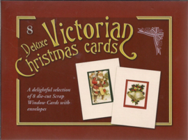 8 Deluxe Victorian Christmas cards