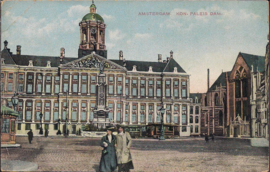 Koninklijk Paleis o.d. Dam - Amsterdam - oude kaart [15117]