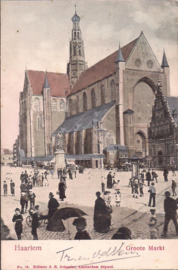 Groote Markt - Haarlem - oude kaart [15489]
