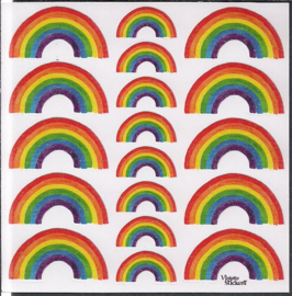 Glitter Regenboogjes poezieplaatjes Stickers K181