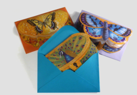 Exotic Boxes kaart: Vlinder geel [EC-2244]